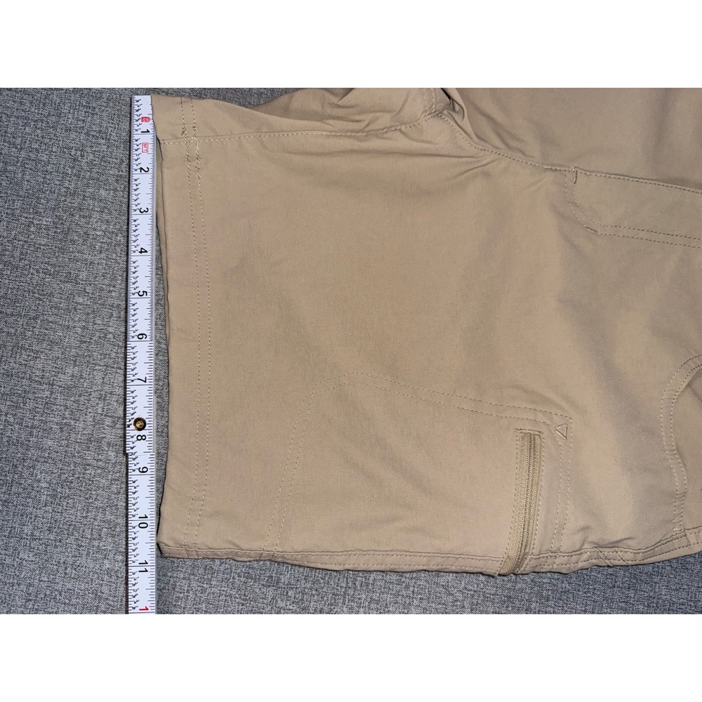 Eddie Bauer Womens Horizon Guide Chino Shorts Tan Beige Size 12 Hiking Outdoor - Picture 8 of 10